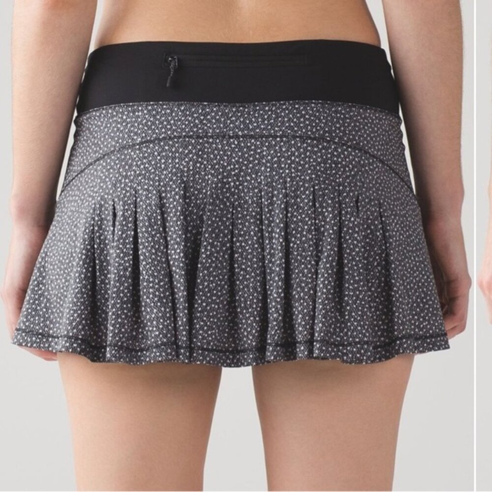 Lululemon Circuit Breaker Skirt Shorts Skort Stretch Zip Pocket Pleats Tennis 8